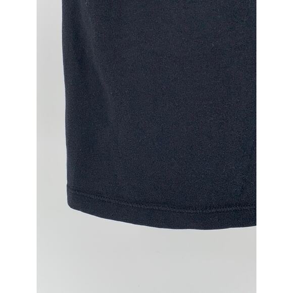 NIKE Women's Black-White V-Neck Swoosh Short Sleeve Active Top SZ S - Picture 9 of 10